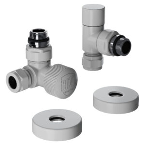 Набор термостатический трехосевой Royal Thermo Design Pro 15мм М30х1,5 (Белый)