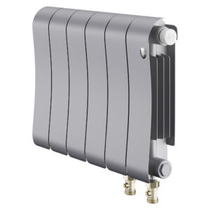 Радиатор биметаллический Royal Thermo Infinity 300 Silver Satin VR80 – 6 секц.