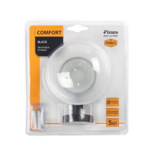 Мыльница стекло черная FIXSEN Comfort Black (FX-86008)