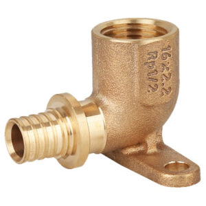 Угольник Gappo настенный с внутренней резьбой бронзовый 20-Rp 3/4″