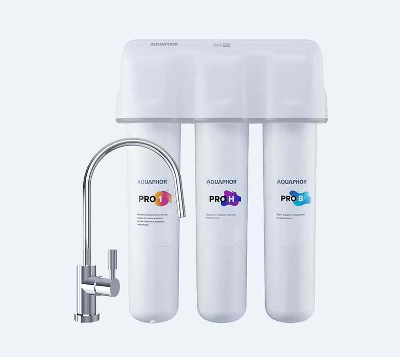 Фильтр для воды Кристалл ECO H Pro 3-ступени очистки Аквафор