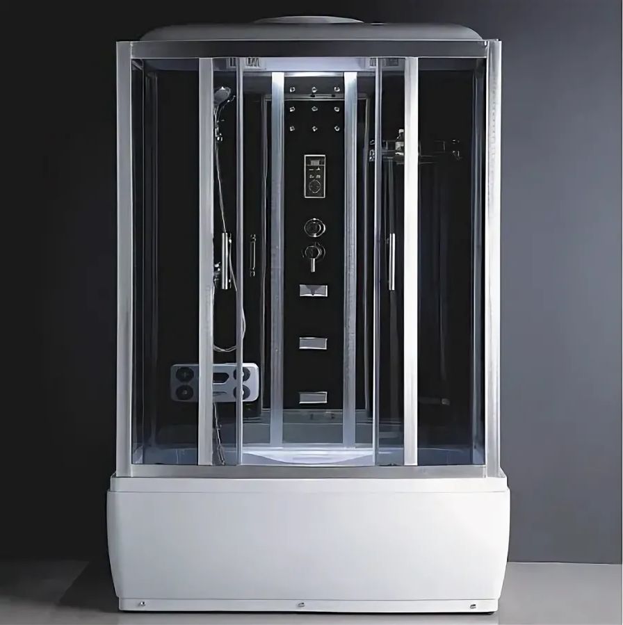 Душевая кабина 1250х880х2180 тонир. стекло, высокий поддон, г/м L-510-A