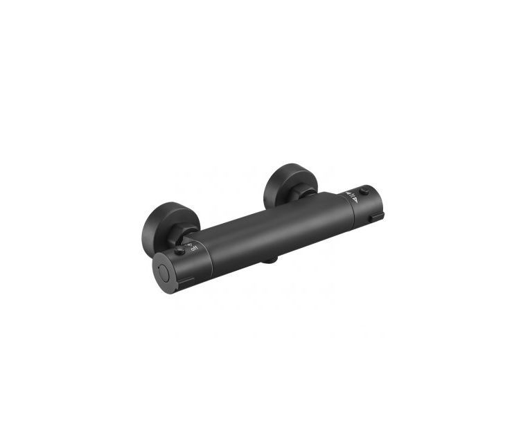 Смеситель для ванны термостатический, без излива, Mikros черный (T3080 Black) ESKO