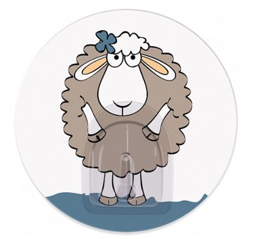 Крючок адгезивный FUNNY SHEEP DOLLY самоклеющийся (18655) TATKRAFT