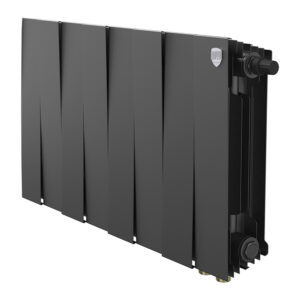 Радиатор биметаллический Royal Thermo PianoForte 300 Чёрный VR80 – 8 секц.