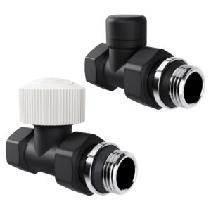 Набор термостатический прямой Royal Thermo Design 1/2″М30х1,5 (Черный)