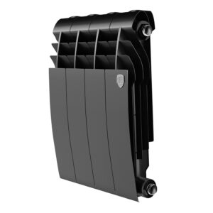 Радиатор биметаллический Royal Thermo BILINER B 350 Чёрный – 4 секц.