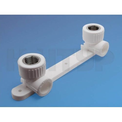 Угольник PP-R двойной комб с крепл вн рез 25-1/2×2