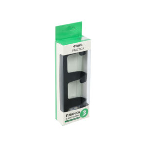 Планка 3 крючка Fixsen, FX-805B-3, черный