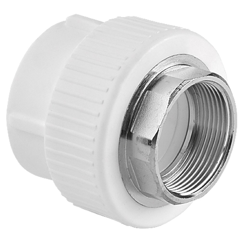 Муфта TEBO бел. PP-R комбинированная 32х1″ ВР под ключ (15/60), арт. 015020508