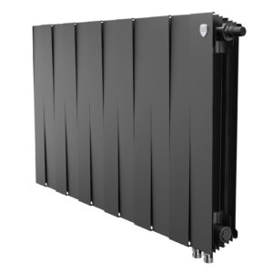 Радиатор биметаллический Royal Thermo PianoForte 500 Чёрный VR80 – 12 секц.