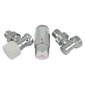 Комплект подключения SCHLOSSER STANDARD MINI 1/2″ угловой, хром, с термоголовкой MINI М30х1,5