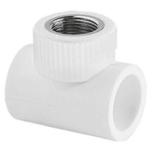 Тройник TEBO бел. PP-R комб. 20х3/4″ ВР (15/90), арт. 030040303