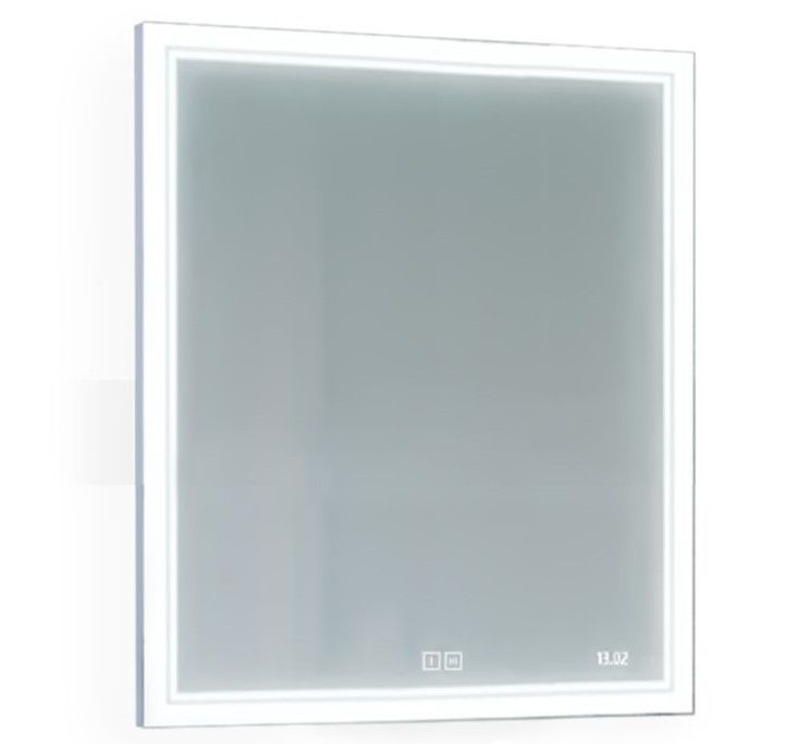 Зеркало 770мм с/о Glass 80 (подсветка,часы)