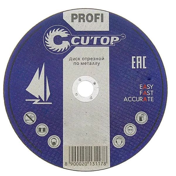 Круг отрезной 180х1,8х22,2 по металлу Cutop Profi (39990т)