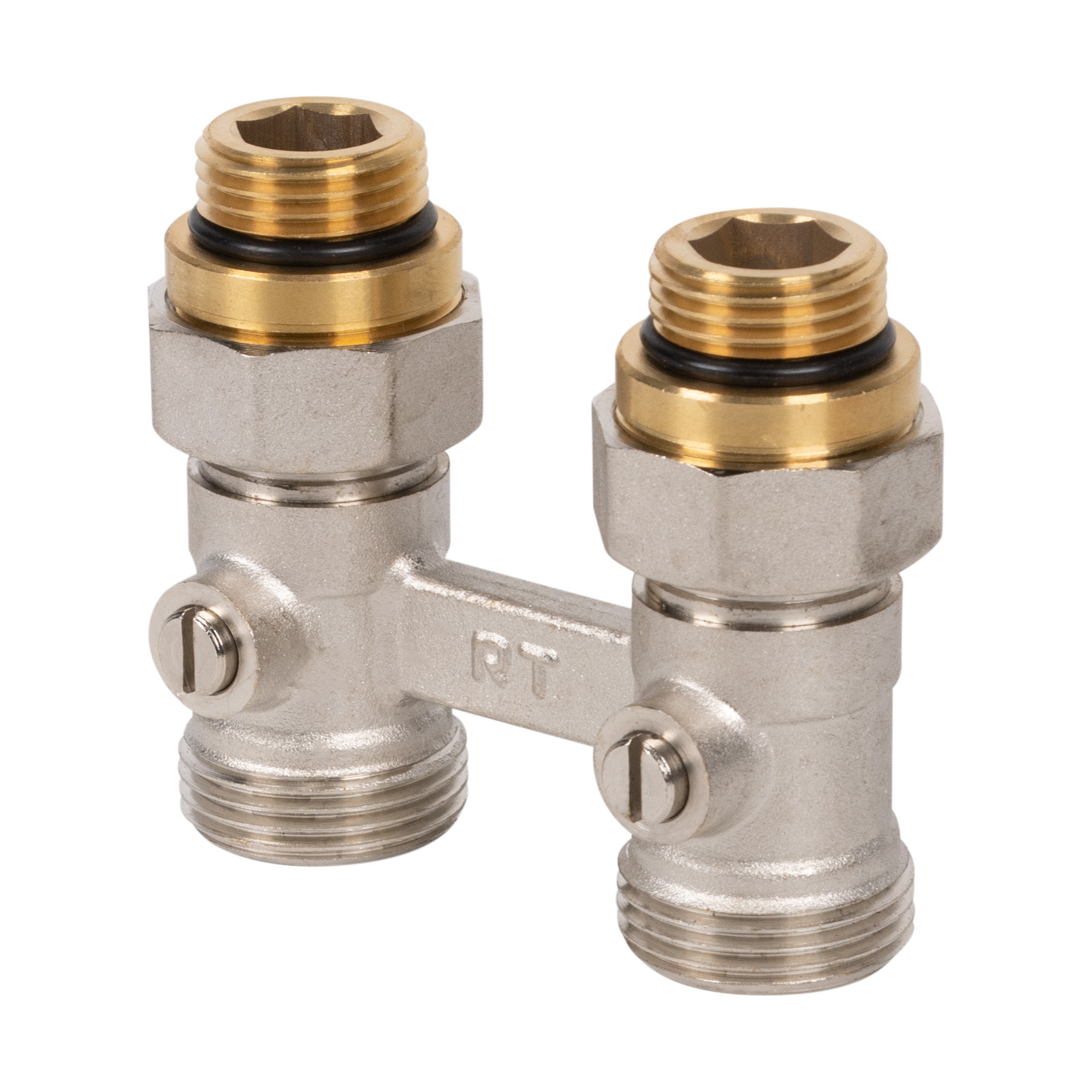 Узел нижнего подключения Royal Thermo прямой ½”х3/4″EK