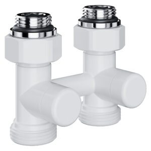 Узел нижнего подключения Royal Thermo Design прямой 1/2″х3/4″ EK (белый)
