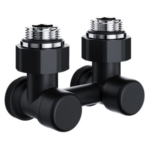 Узел нижнего подключения Royal Thermo Design угловой 1/2″х3/4″ EK (черный)