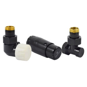 Комплект трехосевой SCHLOSSER STANDARD MINI 1/2″ левый, Ral 9005, с термоголовкой MINI M30x1,5