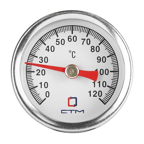 Термометр б/м погружной Dy 40 1/4, 0-120 CTM (CTT14D40)