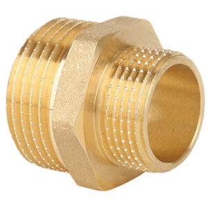 Ниппель Gappo переходной НР-НР латунный 1 1/2″ х 1/2″