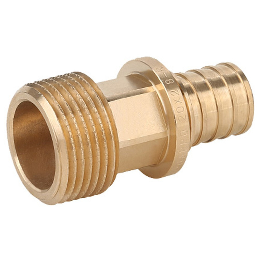 Переходник Gappo с наружной резьбой бронзовый 20-R 1/2″