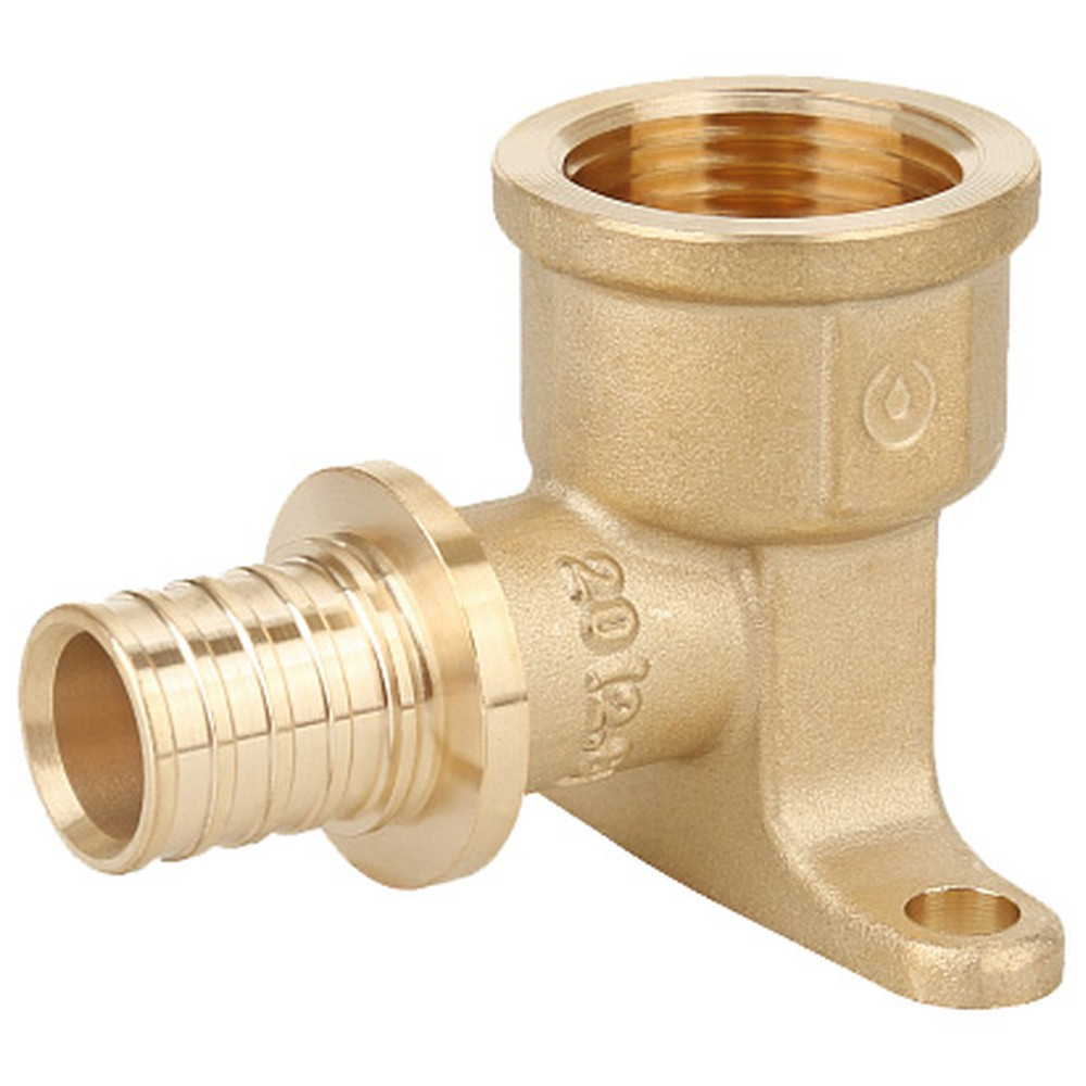 Угольник Gappo настенный с внутренней резьбой латунный 20-Rp 1/2″