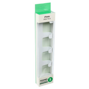 Планка 5 крючков Fixsen, FX-805W-5, белый