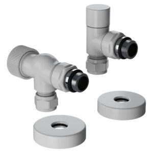 Набор термостатический осевой Royal Thermo Design Pro 15мм М30х1,5 (Белый)