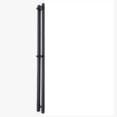 Полотенцесушитель Inaro P120*6 профильный,черный мат.,1секц., вентиль 855-504, 4 крючка, н/п(ОС2073)