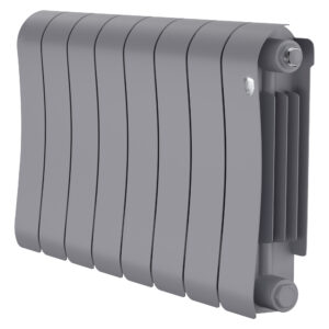 Радиатор биметаллический Royal Thermo Infinity 300 Silver Satin – 8 секц.