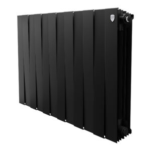 Радиатор биметаллический Royal Thermo PianoForte 500 Чёрный – 12 секц.