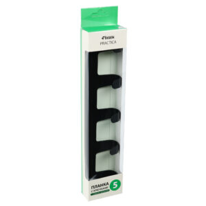 Планка 5 крючка Fixsen, FX-805B-5, черный