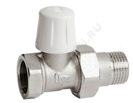 Клапан настроечный запорный для радиатора прямой 3/4 Ogint (007-5839)