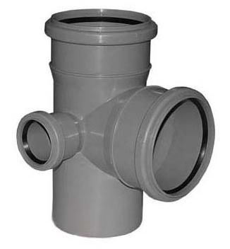 Крестовина левая д=110 х 50 2-х пл канализ. PRO AQUA