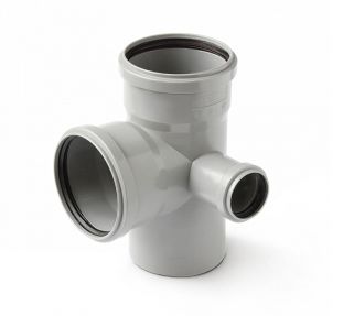 Крестовина правая д=110 х 50 2-х пл канализ. PRO AQUA