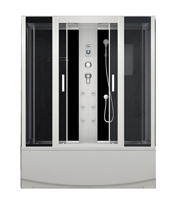 Душевая кабина 1680х800х2150 тониров.стекло, высокий поддон, г/м ER 4517ТP-C4-RUS (4кор)