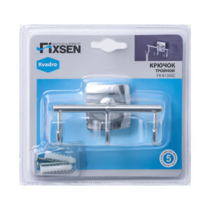 Крючок тройной FIXSEN Kvadro (FX-61305C)