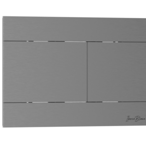 Кнопка смыва IBERICA BLANCA INOX-R нержавеющая сталь, вороненая сталь (IB.B015.02)