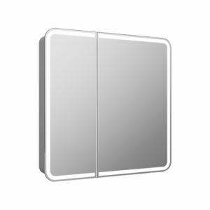Зеркало-шкаф Elliott LED 800х800 с датчиком движения, розеткой