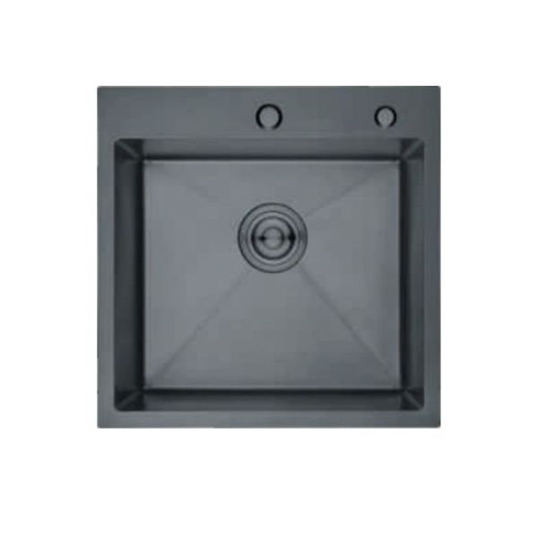 Мойка нерж.сталь 500х500 врезная, графит (B5050-GR) GLANZ