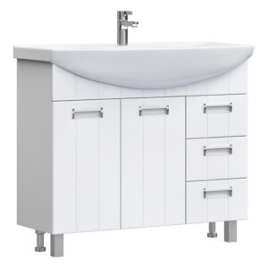 Тумба Diana 105 напольная, 2 двери, 3 ящика (раковина Стиль 105) VIGO