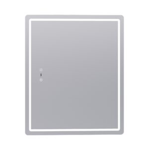 Зеркальный шкаф Geometry Step 50, в сборе, подвесной, белый