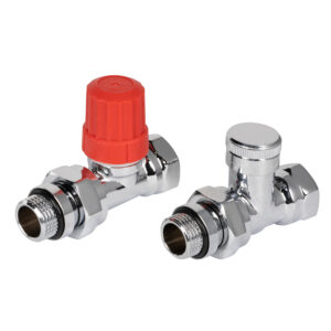 Набор термостатический для радиатора прямой ROYAL THERMO Design 1/2″ Click (Хром)
