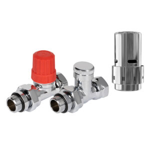 Набор термостатический прямой Royal Thermo Design 1/2″ Click (Хром) с термоголовкой Design (Хром)