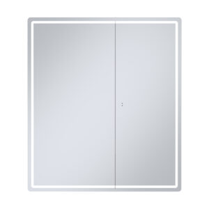 Зеркальный шкаф Geometry Classic 70, в сборе, подвесной, белый