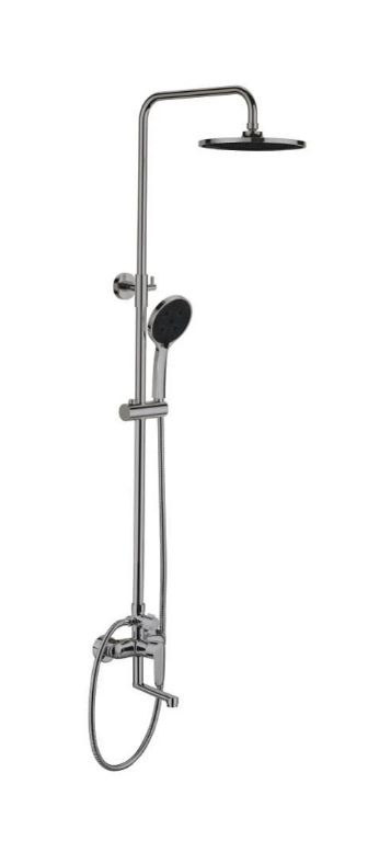 Смеситель для душа, с жесткой стойкой LAGOS Gun Metal (ST205LGGM) ESKO