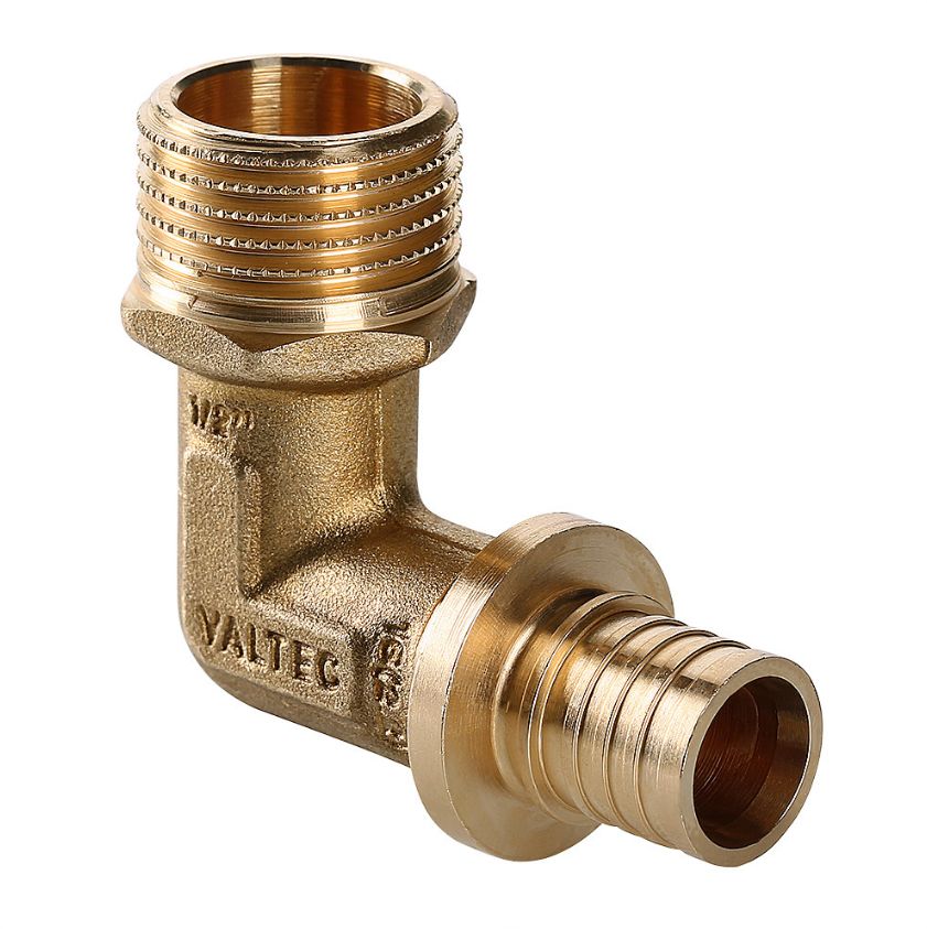 Угольник надвижной 20(2,8) х1/2 с переходом на нар.р. (VTm.453.BG.002004) VALTEC