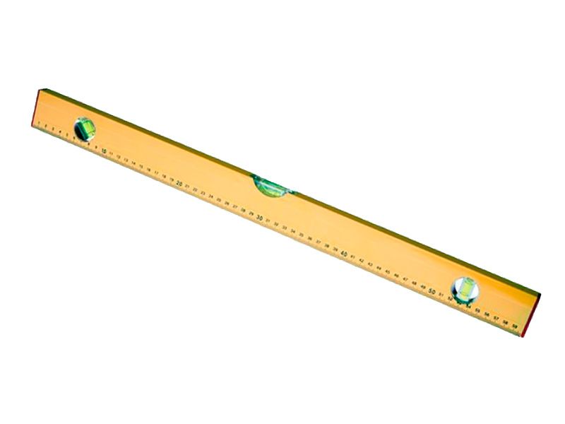 Уровень алюминиевый 600мм Yellow, 3 глазка (17-0-006)
