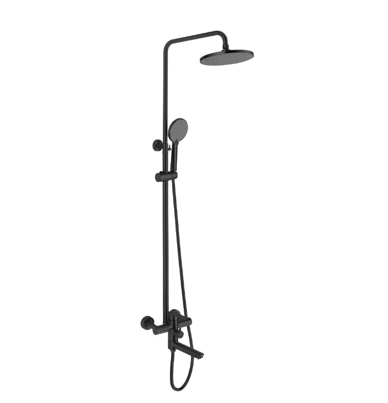 Смеситель для душа, с жесткой стойкой Orlando Black (ST260OLB) ESKO